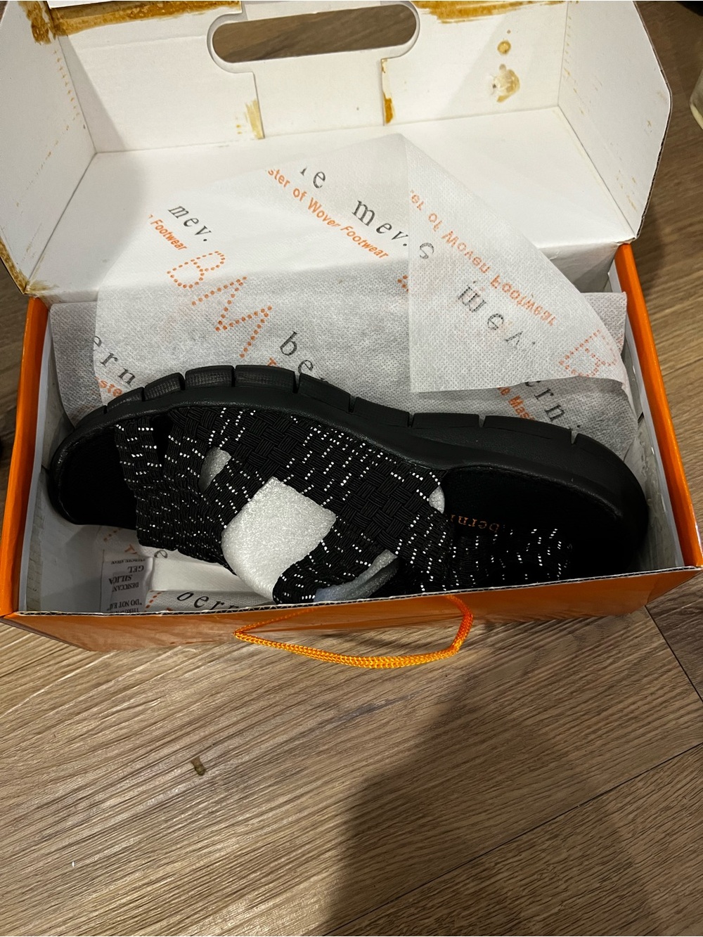 Bernie Mev.  Knit Slip-On Sandals